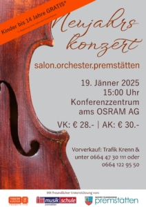 Neujahrskonzert Salonorchester Premstätten am 19.01.2025
